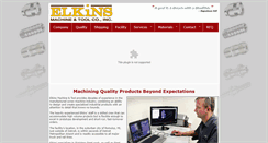 Desktop Screenshot of elkinsmachine.net