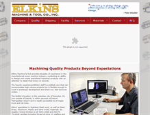 Tablet Screenshot of elkinsmachine.net